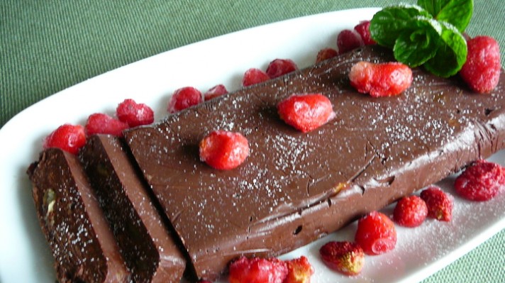 Шоколадов десерт с ром и стафиди|escape