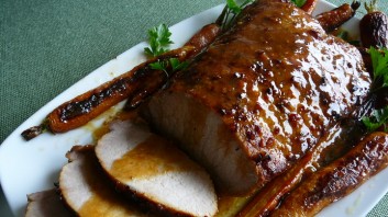Печено свинско контра филе с марината