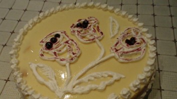 Торта с ванилов пудинг
